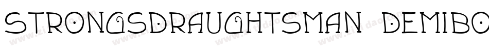 StrongsDraughtsman DemiBold字体转换